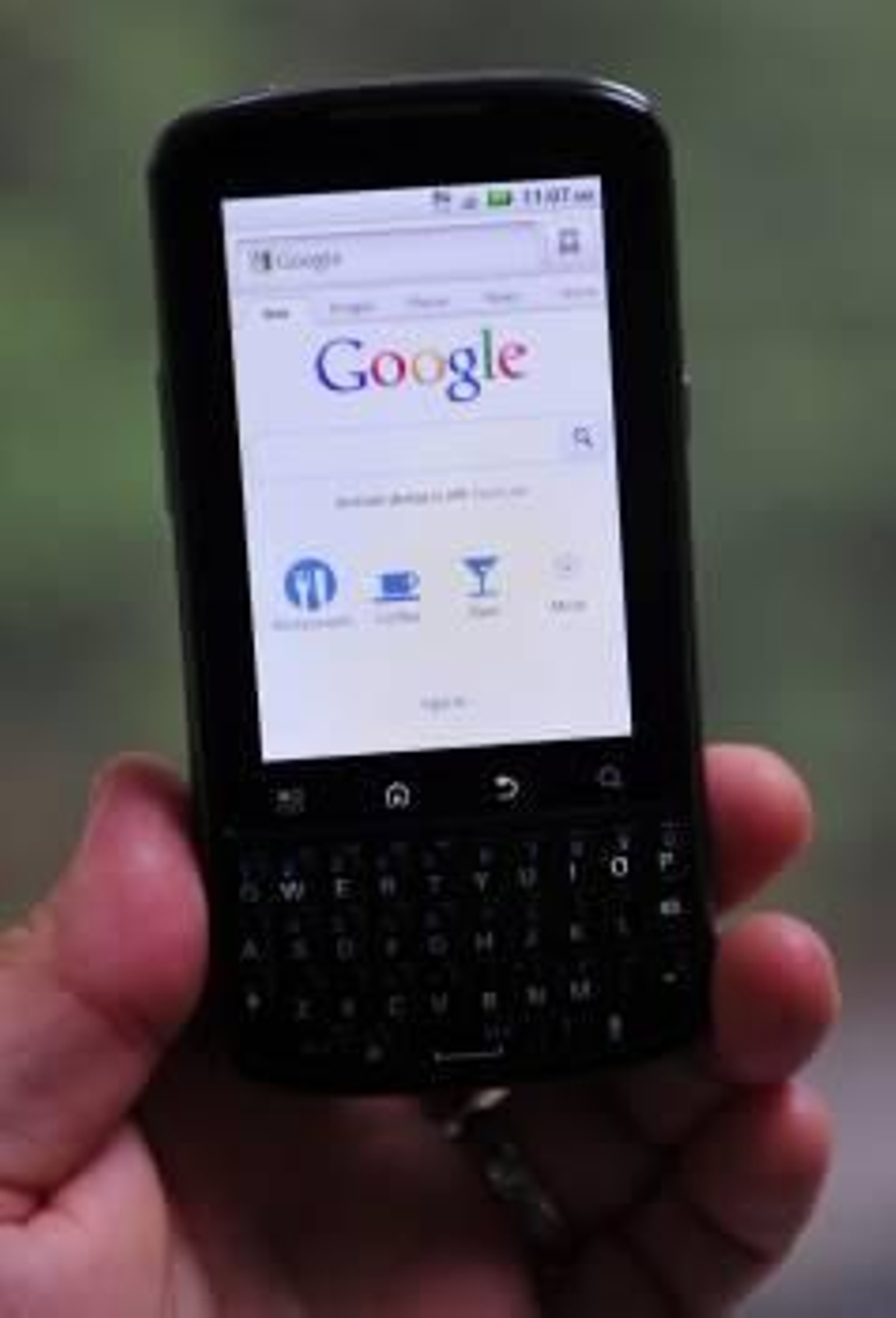 Un Motorola que funciona con un sistema operativo Android de Google.