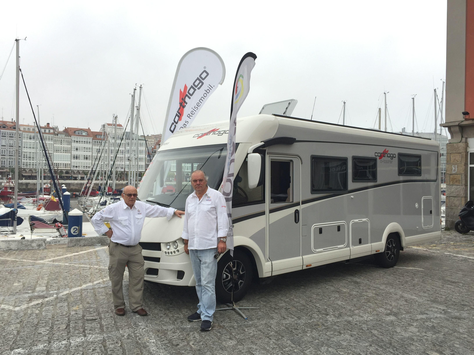 Antonio Jul, del Club Yakart y Sindo López.