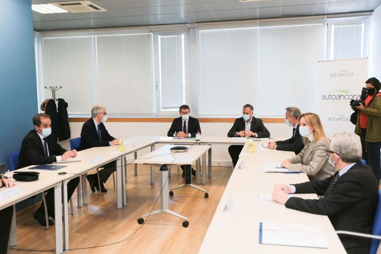 Ceaga acogió ayer la presentación del proyecto que contó con Feijóo y el vicepresidente Conde.