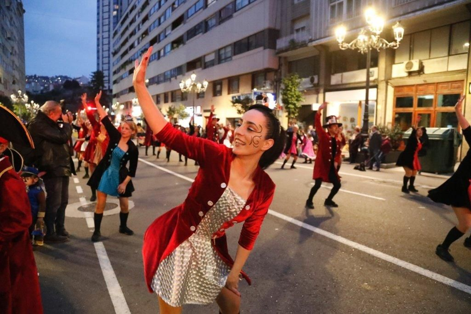 Las comparsas en el Entroido en Vigo del año pasado