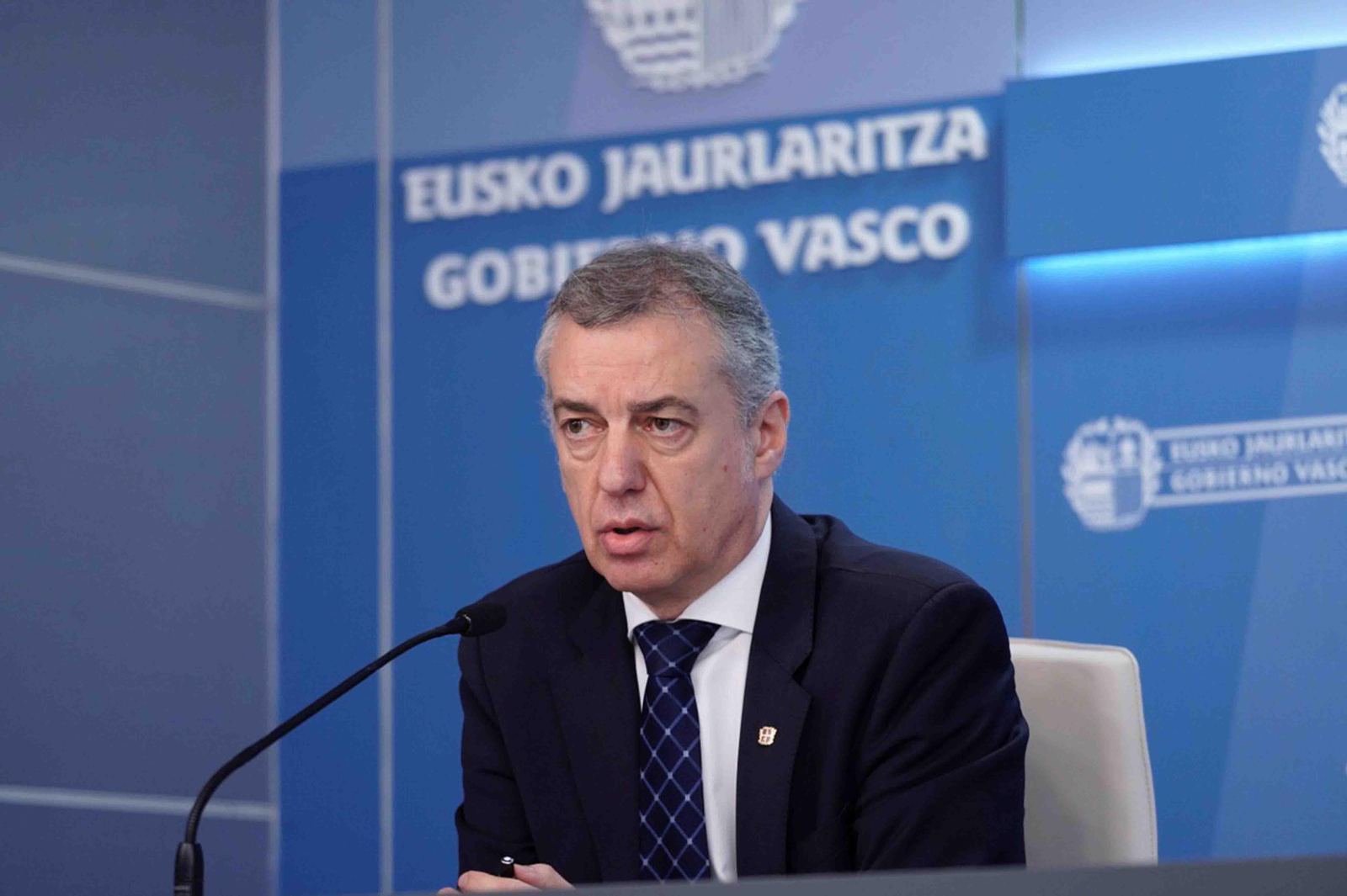 Imagen cedida por el Gobierno Vasco del lehendakari en funciones, Iñigo Urkullu. EFE/ Irekia
