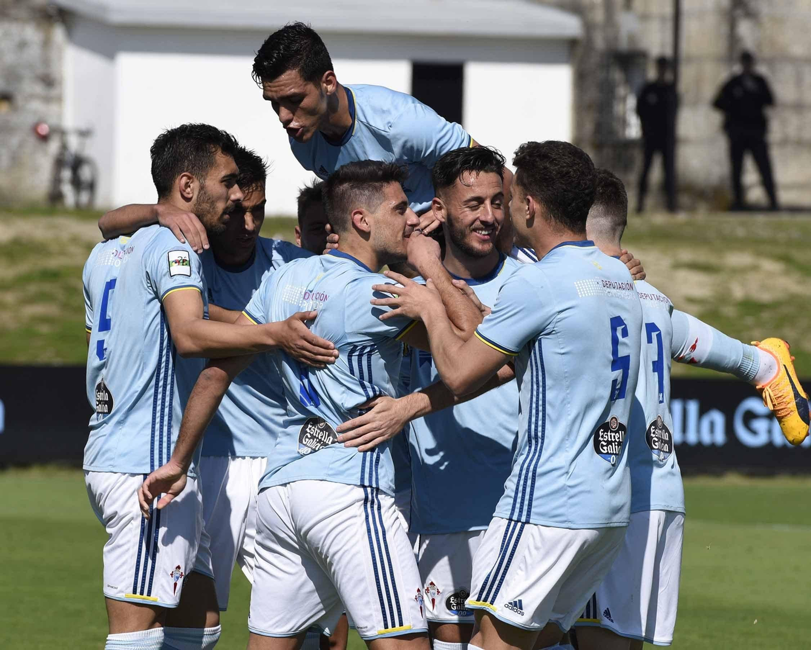 Los jugadores del Celta B