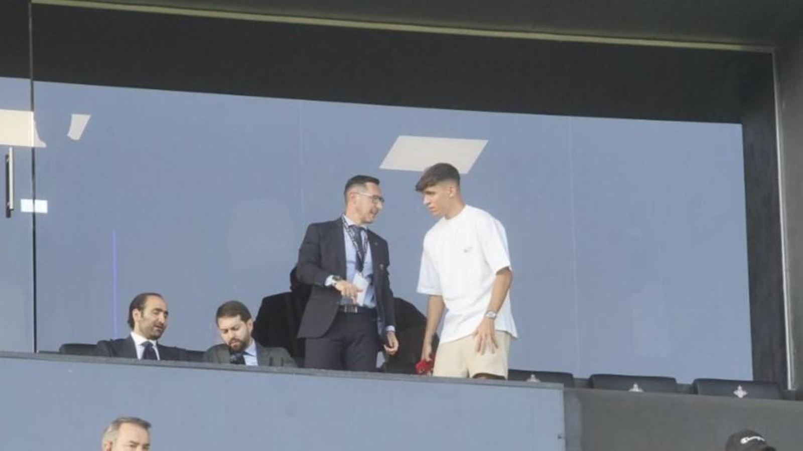 Gabri Veiga, exjugador celeste, acude a Balaídos para disfrutar del partido del Celta contra el Getafe.