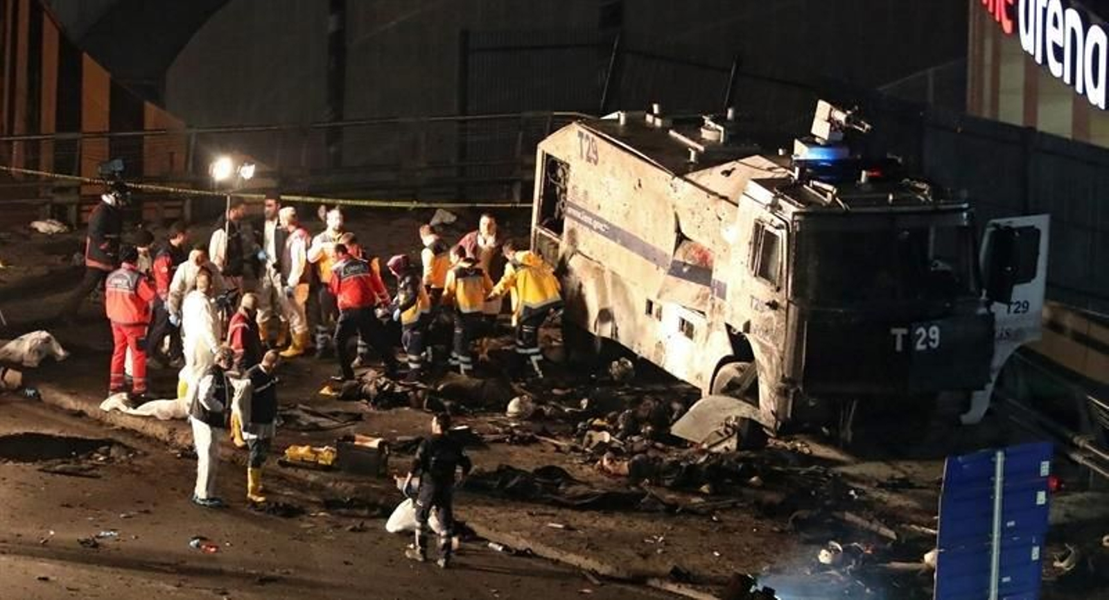 Lugar de una de las explosiones.