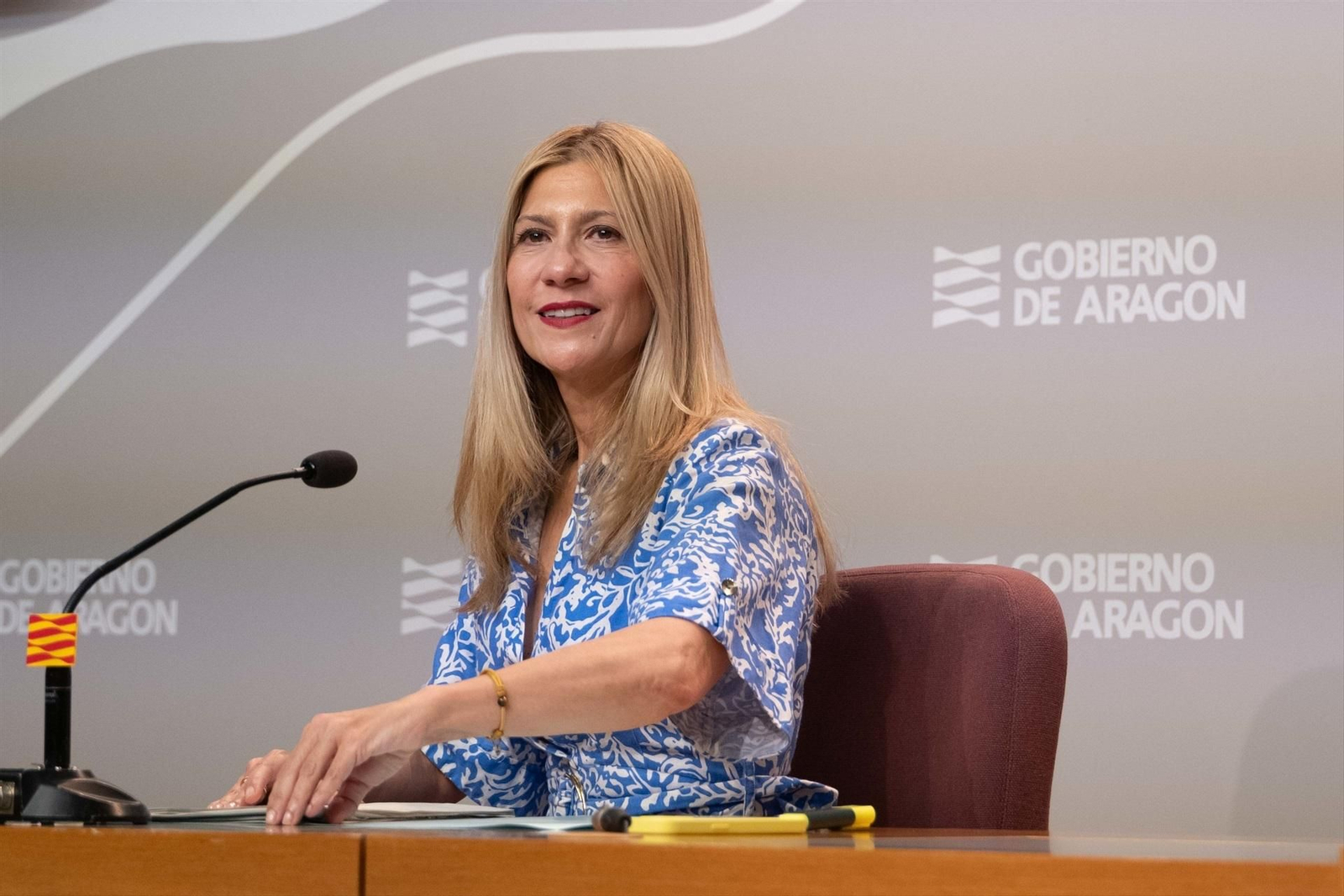 La portavoz del Gobierno de Aragón, Mar Vaquero, en una imagen de archivo.
