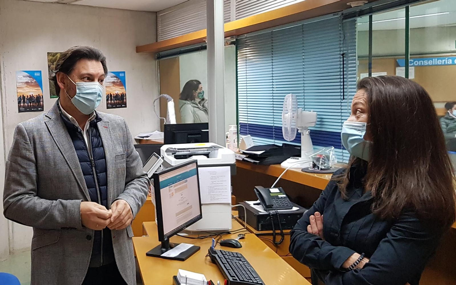 En la imagen, la oficina integral de asesoramiento y seguimiento al retorno en Lugo