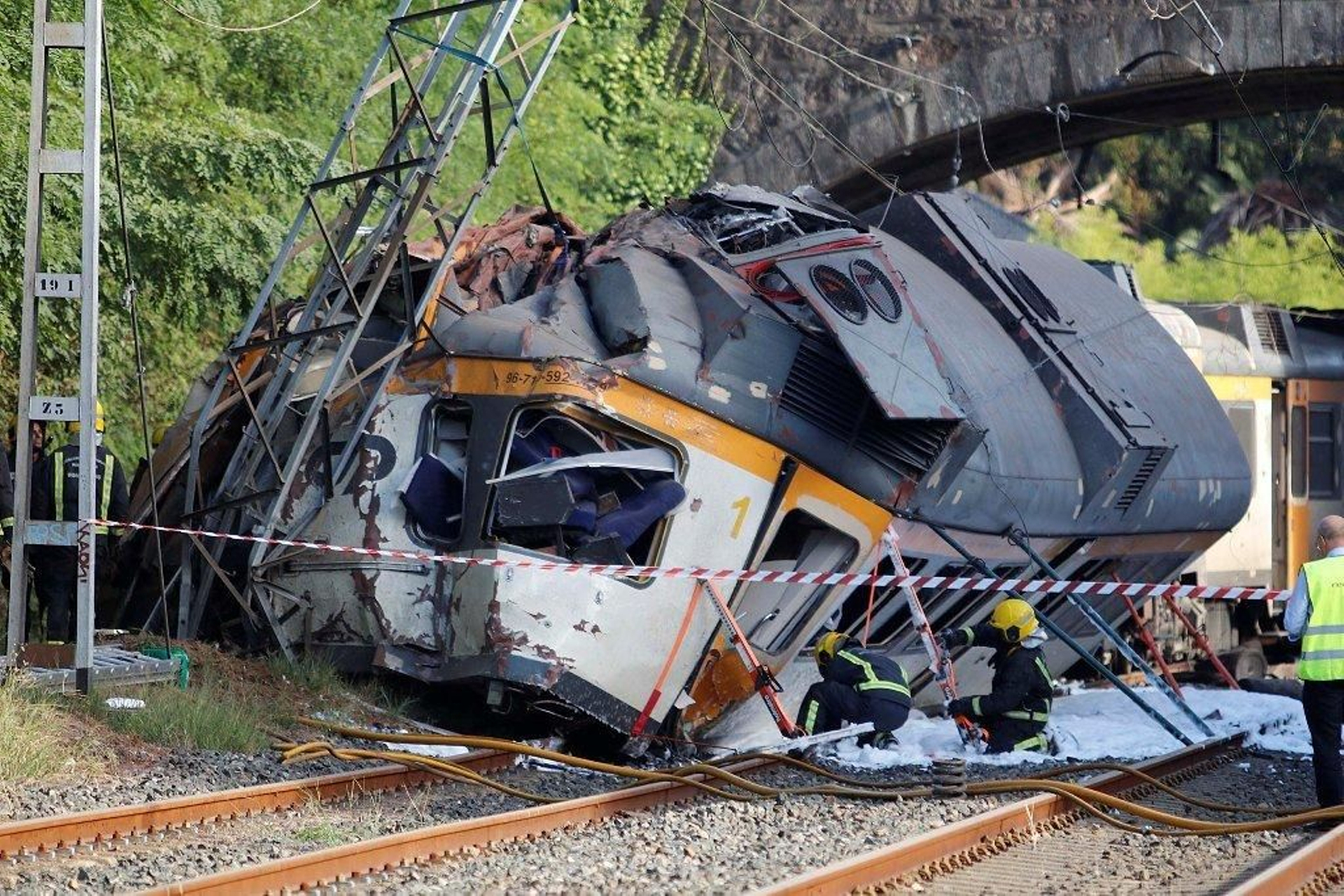 Descarrila un tren en Porriño  Foto JV Landín 20