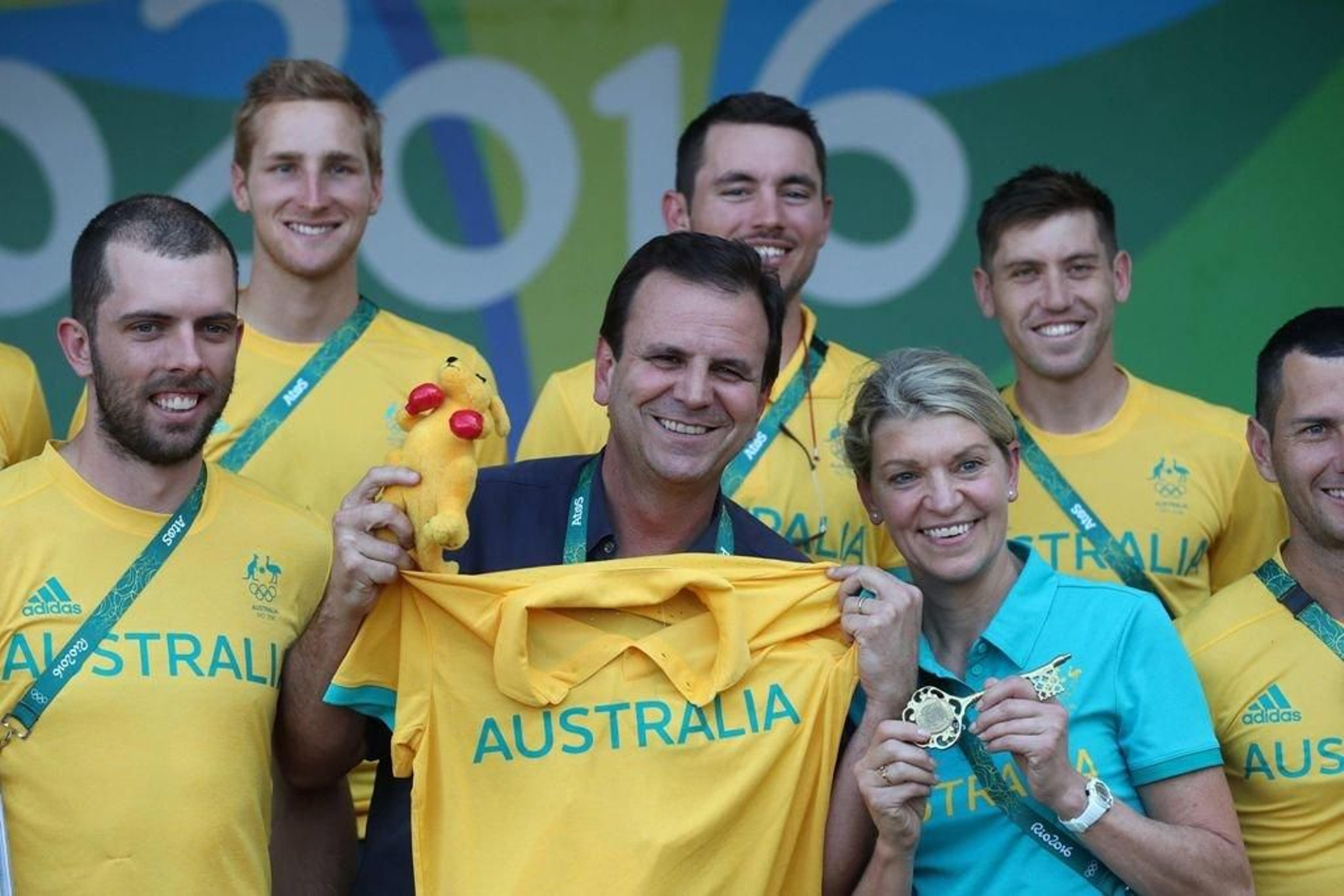 El alcalde de Río dio las llaves de la ciudad a la delegación australiana