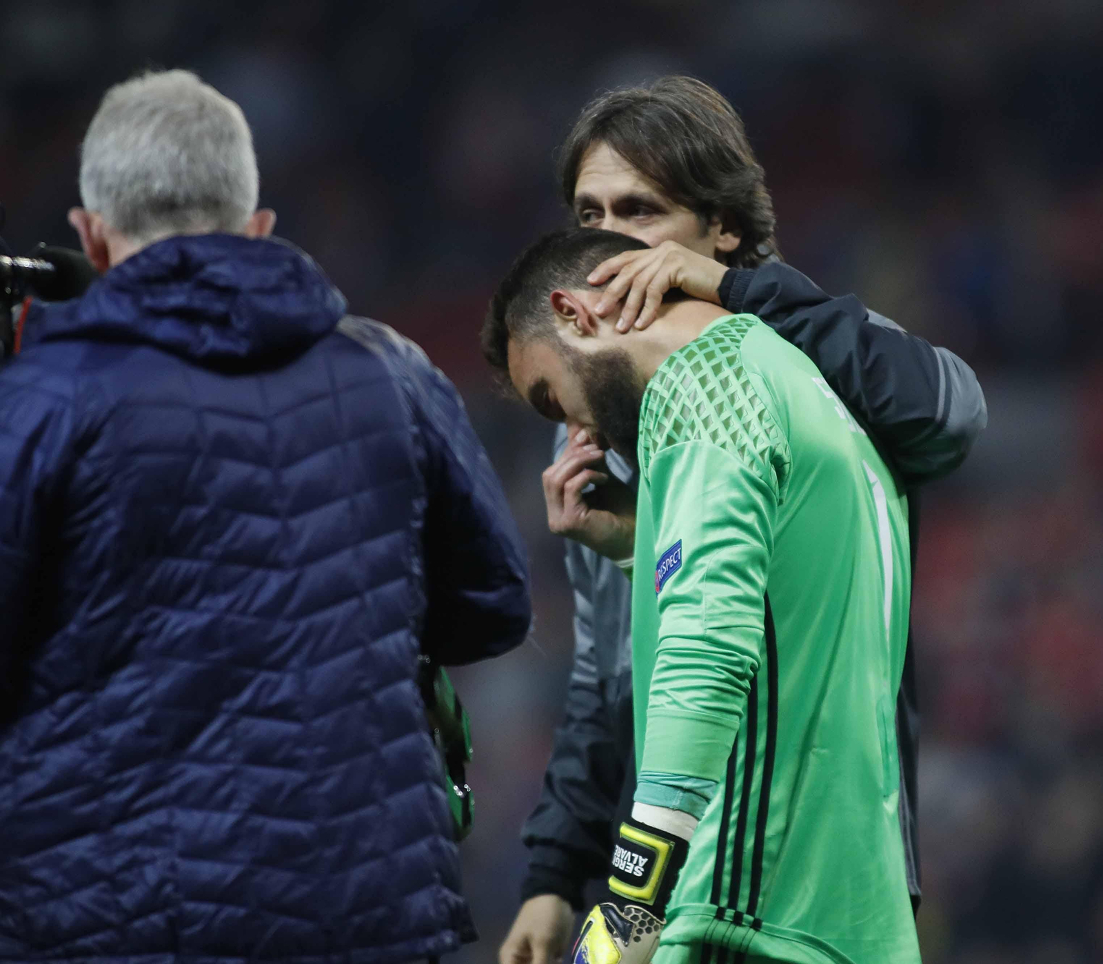 Las mejores imágenes del partido de vuelta entre Manchester United y Celta (1-1). // J.V. Landín