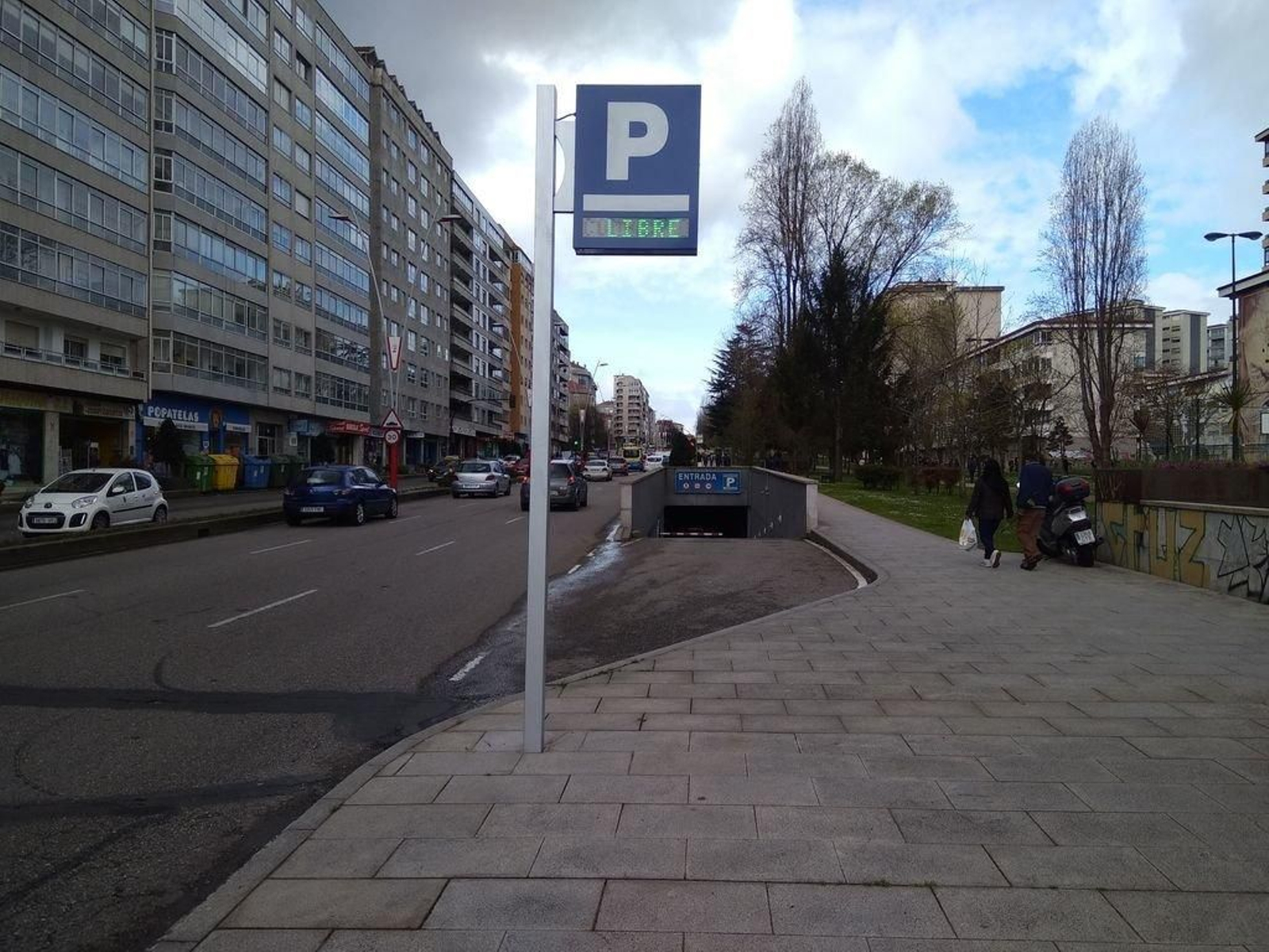 El parking de la avenida de Castelao, que ahora gestiona el Concello y ha salido de nuevo a concurso.