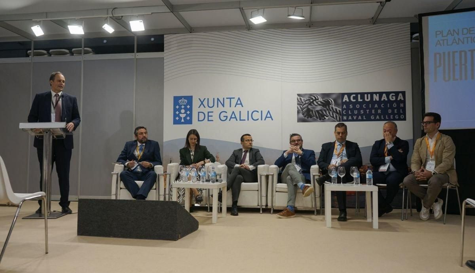 Carlos Botana, presidente de la APV, ayer en la jornada celebrada en Navalia sobre combustibles verdes.