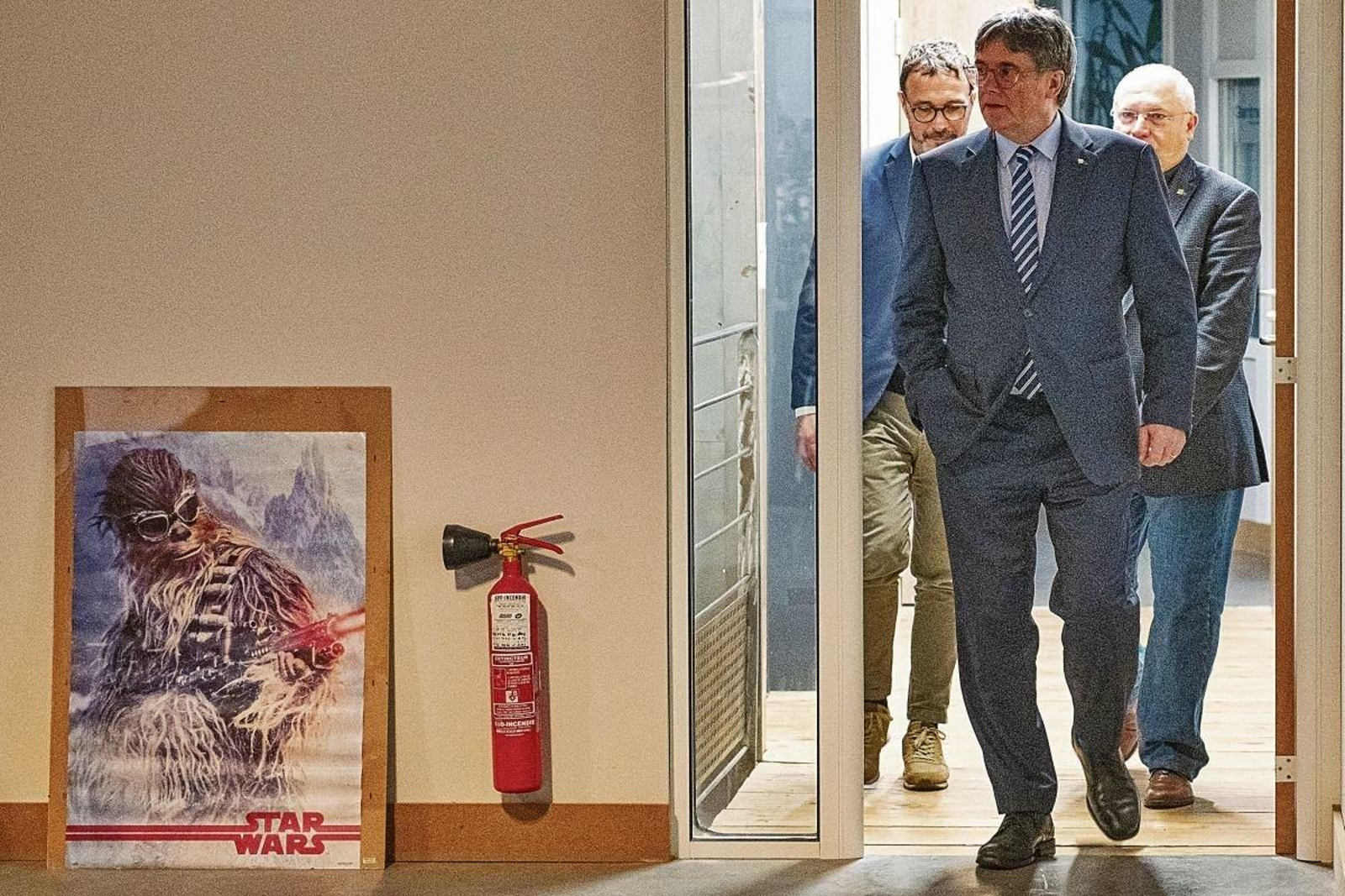 Puigdemont, la semana pasada en Elna.