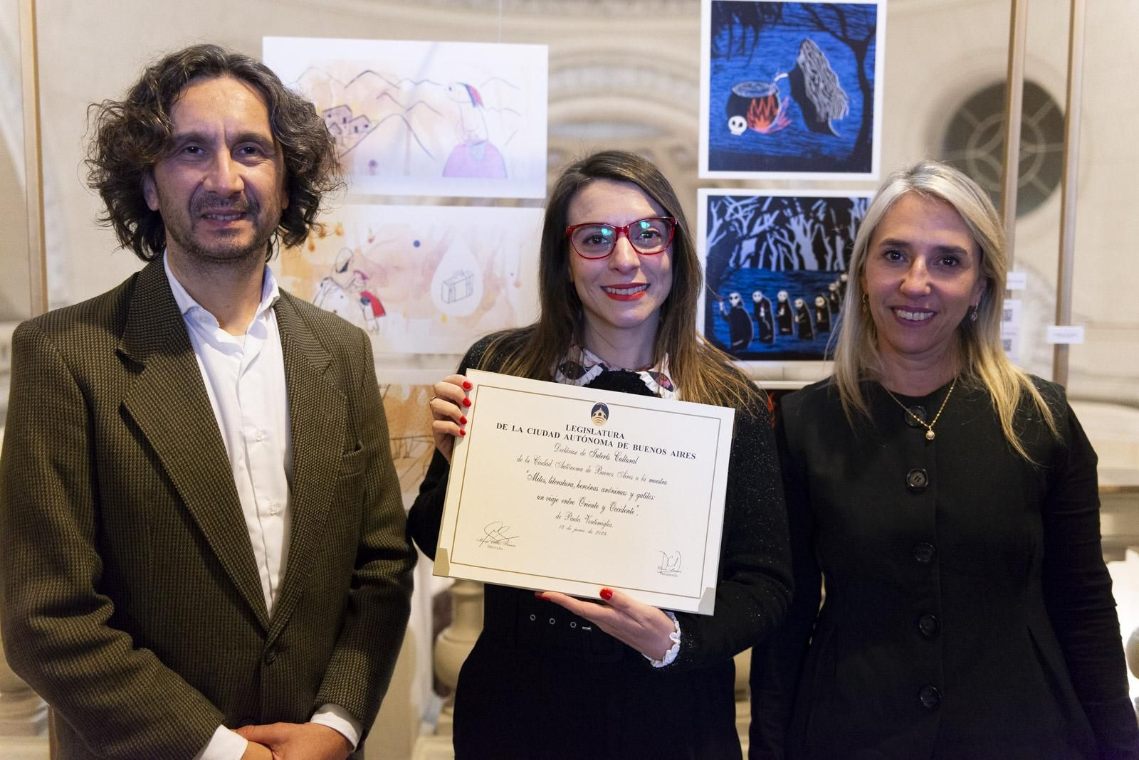 En la imagen Paula con Cecilia Ferrero y Ruy Farías