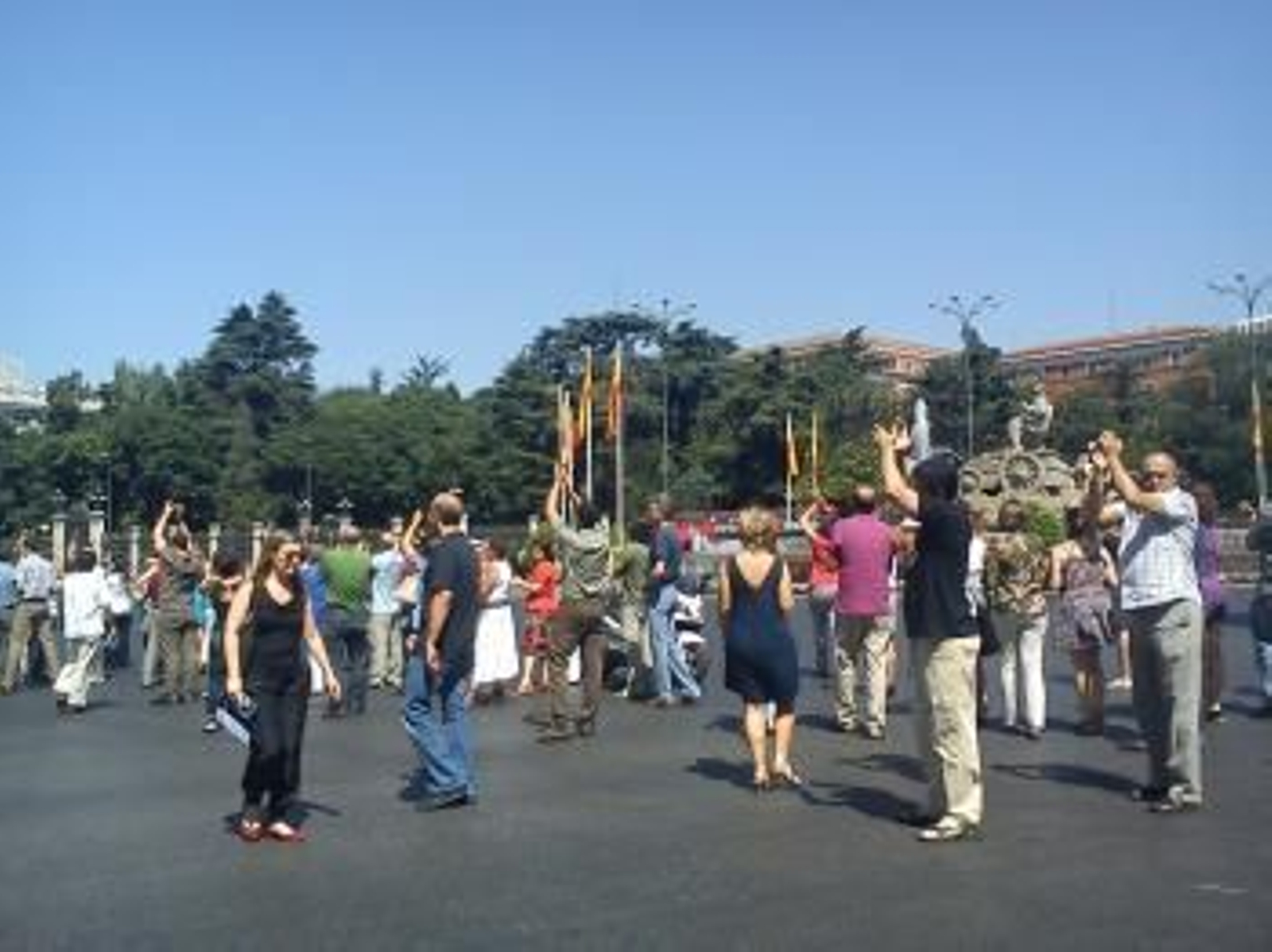 Las protestas por los recortes aprobados por el Gobierno presidido por Mariano Rajoy han vuelto a ocupar y cortar varias calles de Madrid