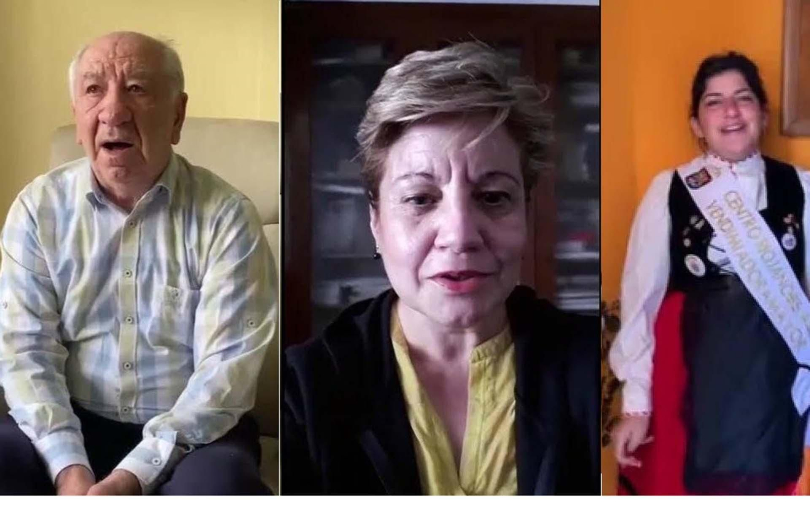 José Luis Sáenz, Almudena Martinez y Florencia Paz