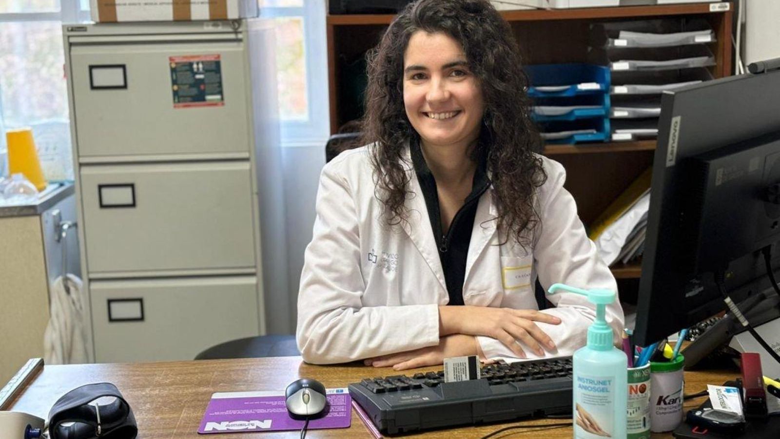 La enfermera Fátima Dios.