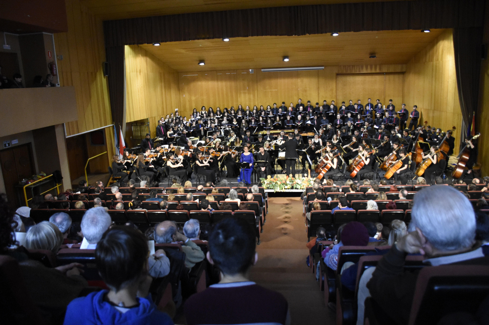 El auditorio lleno durante la representación del Carmina Burana