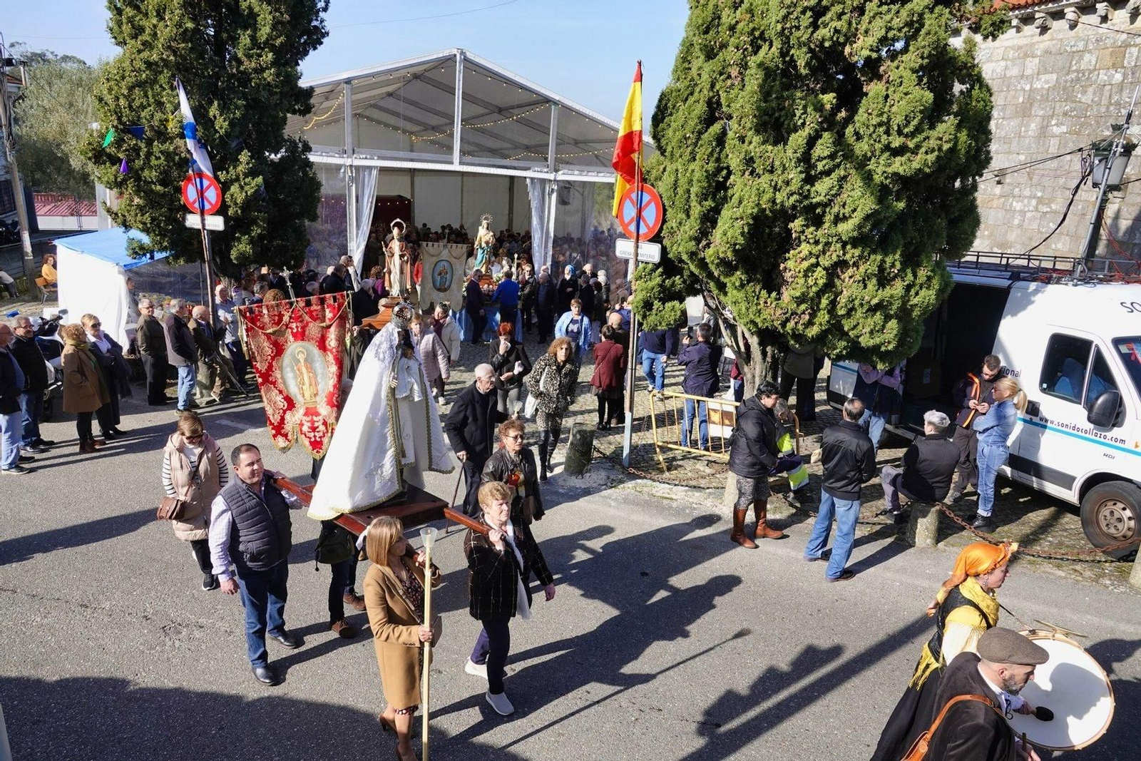 La romería de As Candelas en Castrelos.
