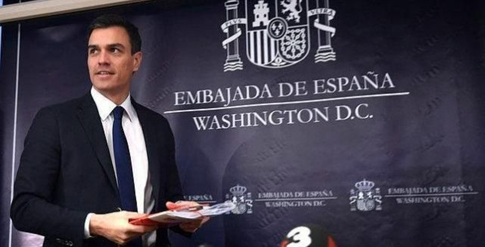 Pedro Sánchez durante uno de sus viajes a los Estados Unidos