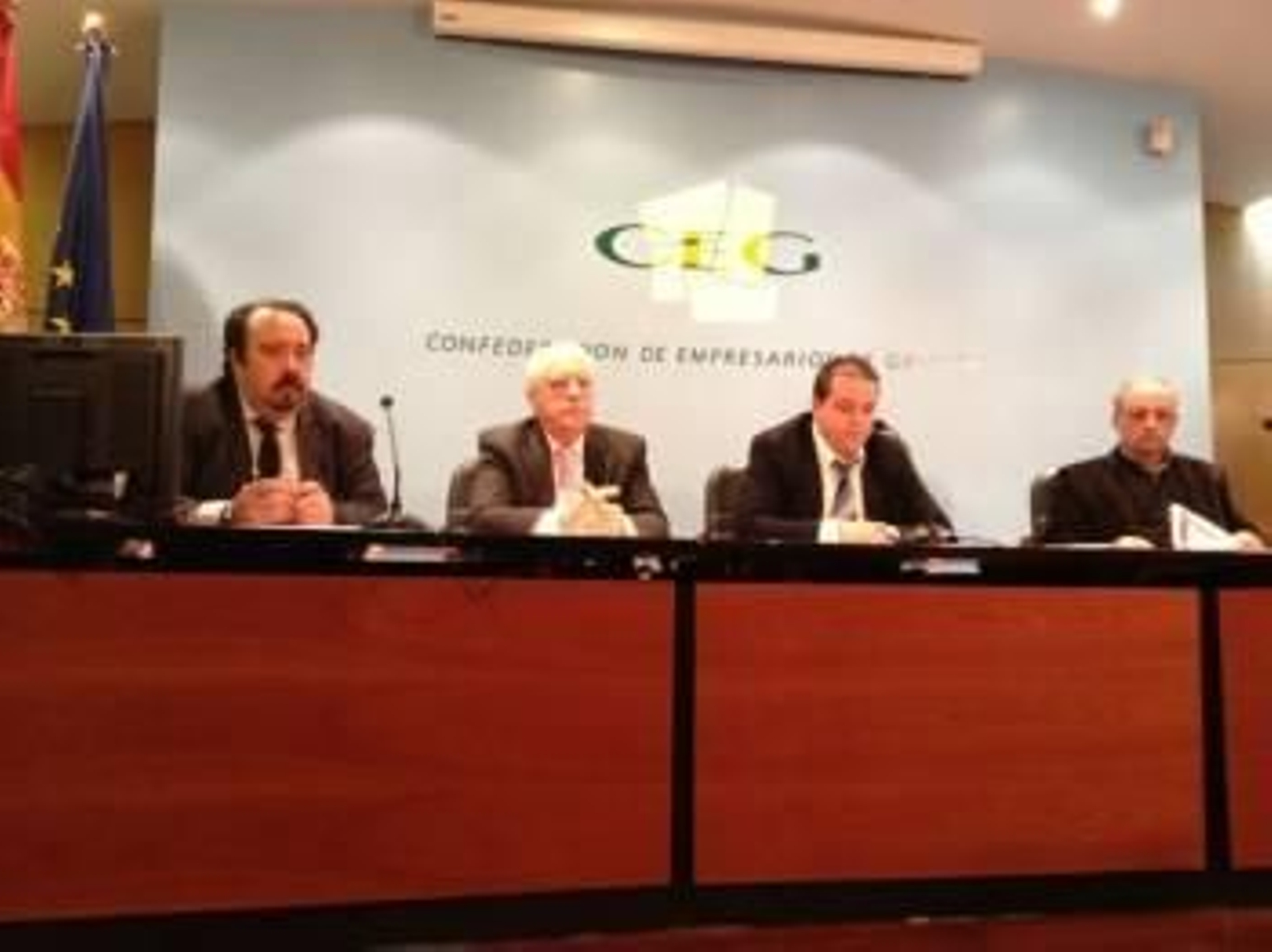 Quino Muñoz, Manuel Becerra, Javier Vázquez y Julio Teijeiro.