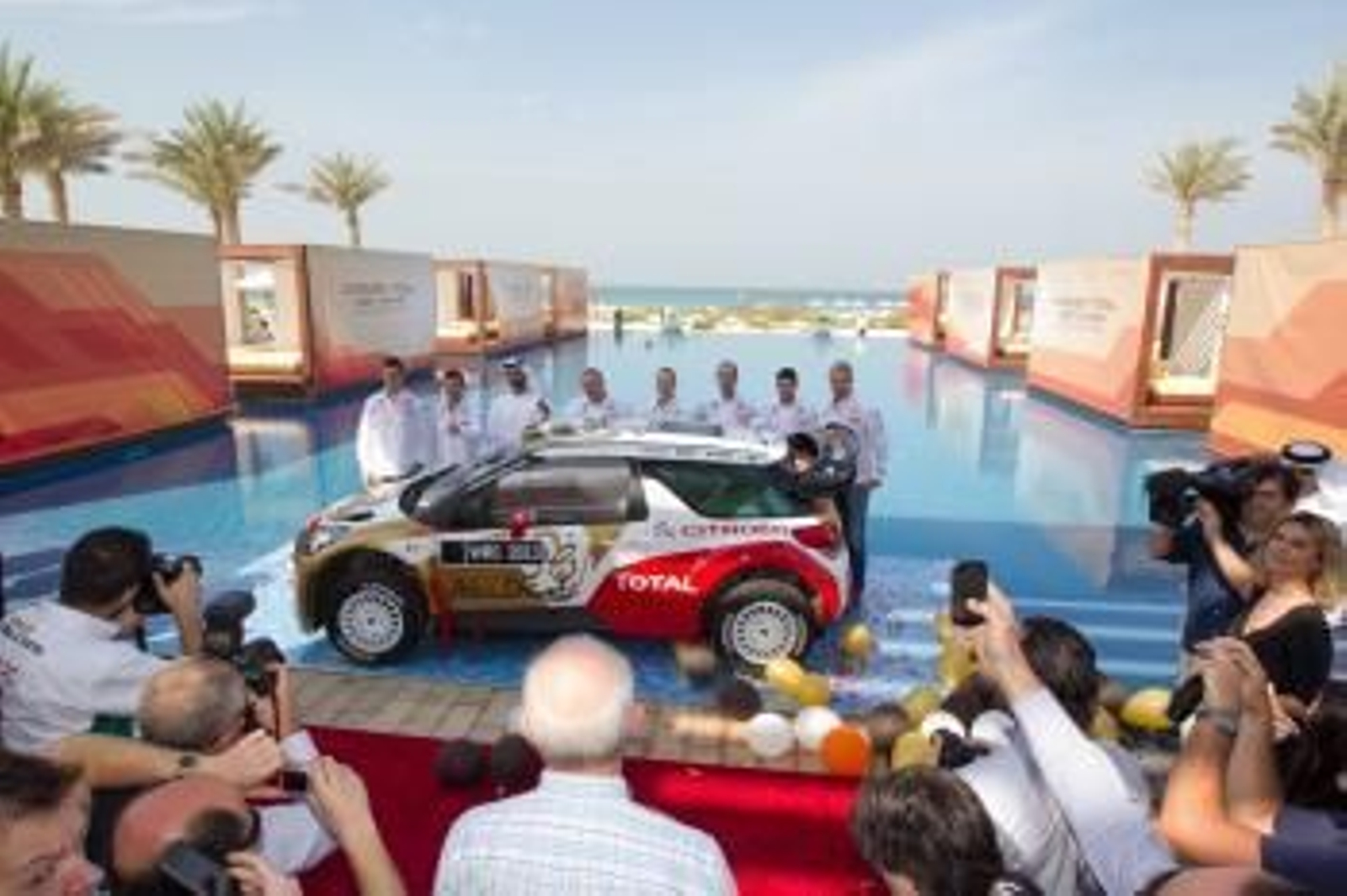 El nuevo vehículo con el que Citroën disputará el Mundial, esta semana en Abu Dhabi.