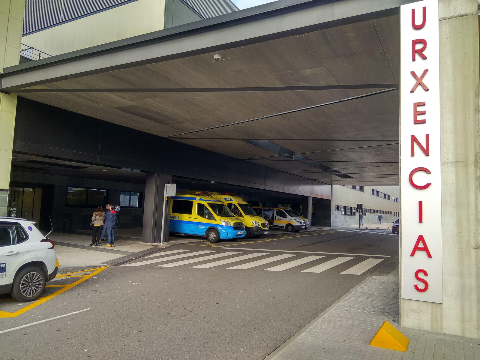 Entrada a Urgencias del hospital Álvaro Cunqueiro