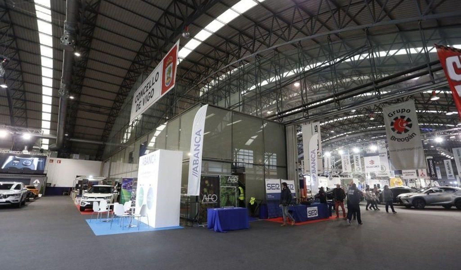 El recinto ferial vigués de Ifevi, con la zona intermedia, que sería eliminada para ganar espacio.