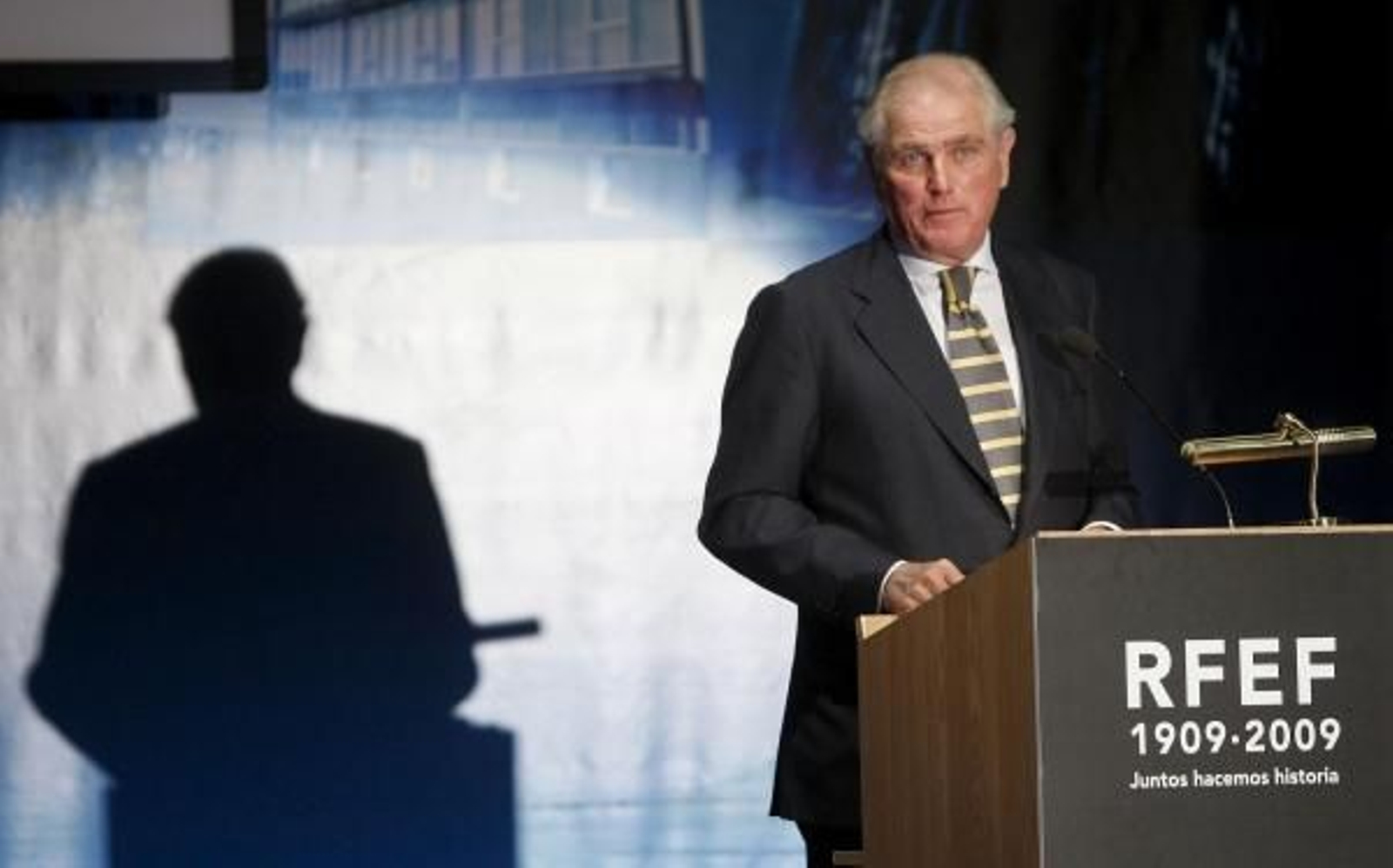 Ramón Calderón, en la presentación del Centenario de la RFEF.