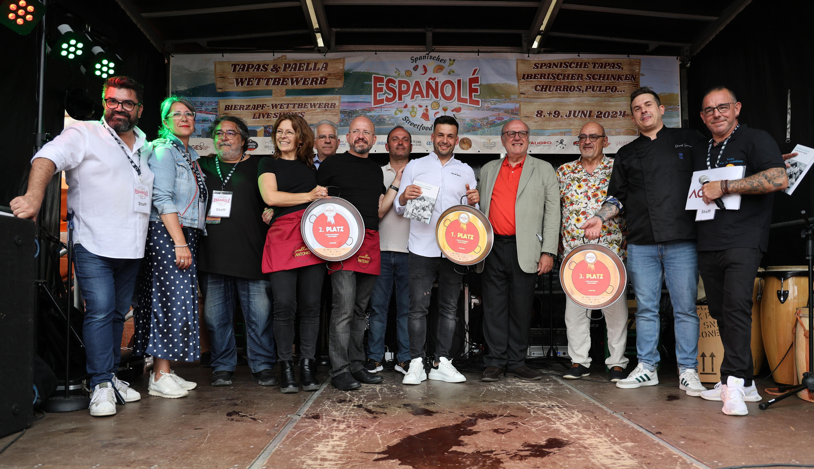 En la imagen los ganadores concurso de paellas