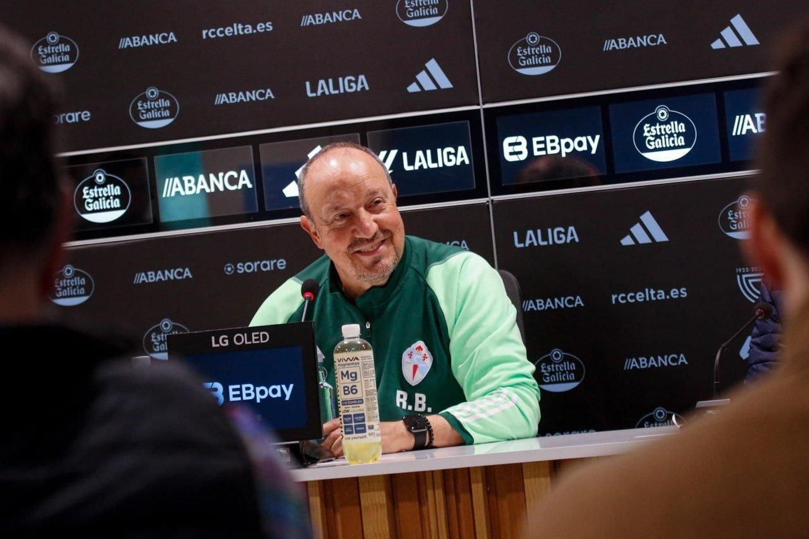 Rueda de prensa de Rafa Benítez. // Jorge Santomé