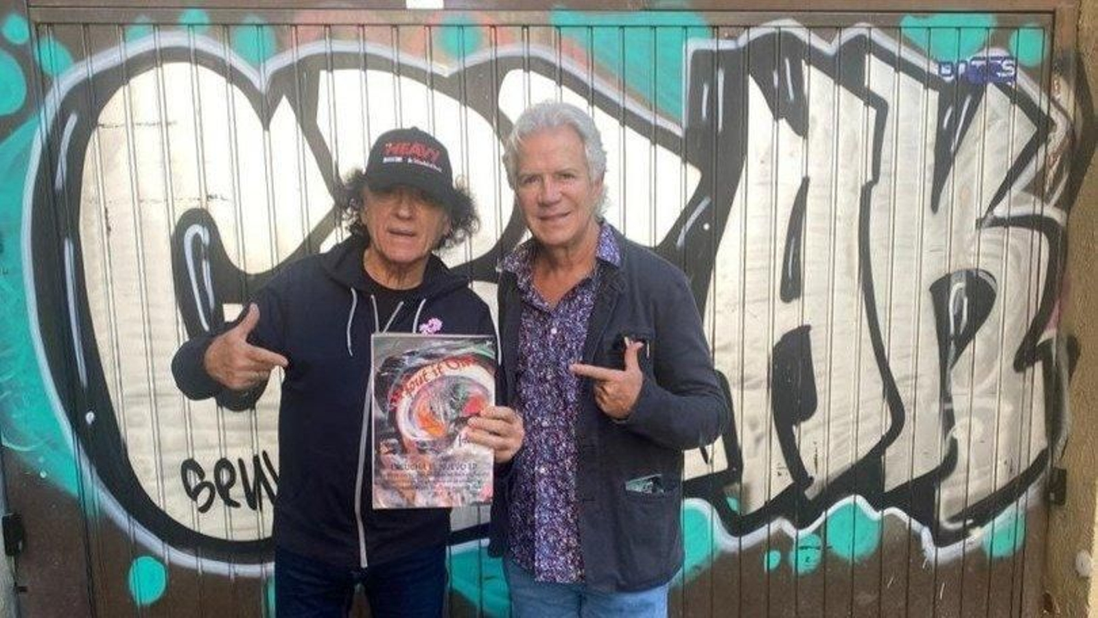 Mario López, fundador del grupo Indiana y cardiólogo en La Florida (a la derecha), con Vicente Mariscal.