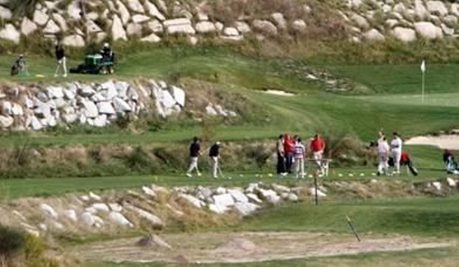 Vista de un campo de golf.