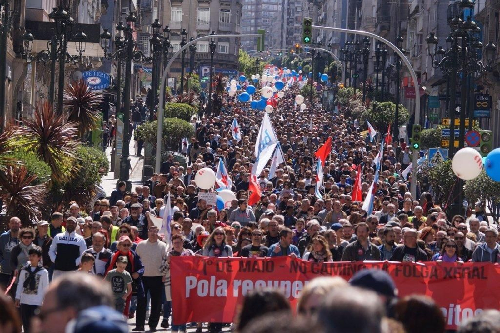 La manifestación de la CIG en Vigo  08