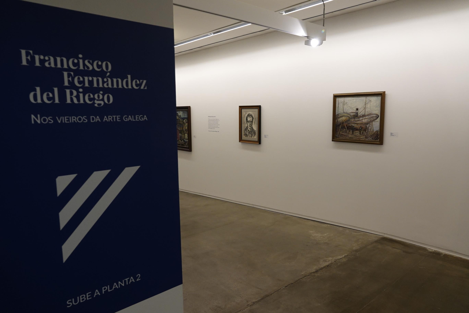Presentación en la Pinacoteca de "Nos vieiros da arte galega", sobre a colección municipal de Francisco Fernández del Riego.