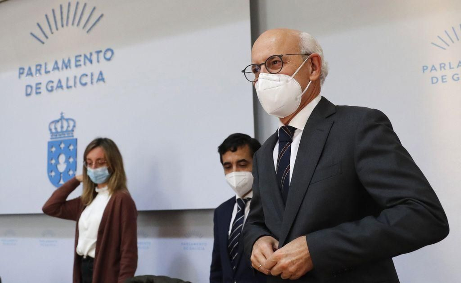 Fernando Suanzes, al inicio de su comparecencia en comisión en el Parlamento.