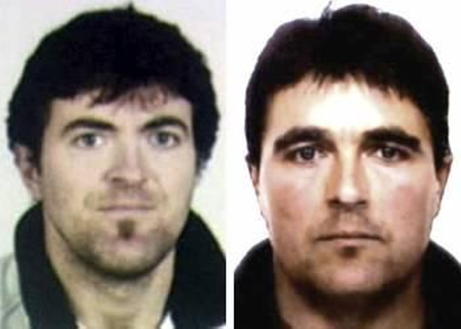 Fotografías facilitadas por el Ministerio del Interior de Igor Esnaola Dorronsoro (i) y su hermano Jon Aitor, presuntos miembros de ETA detenidos en Legorreta (Guipúzcoa).