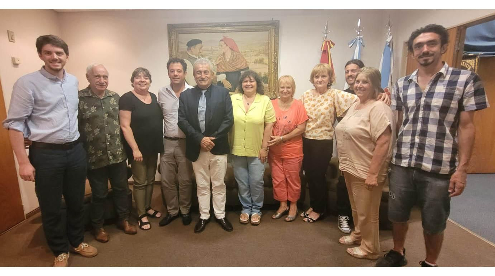 Foto del CRE Buenos Aires en un reciente encuentro con el consejero de Educación, Juan Cruz Aragoneses