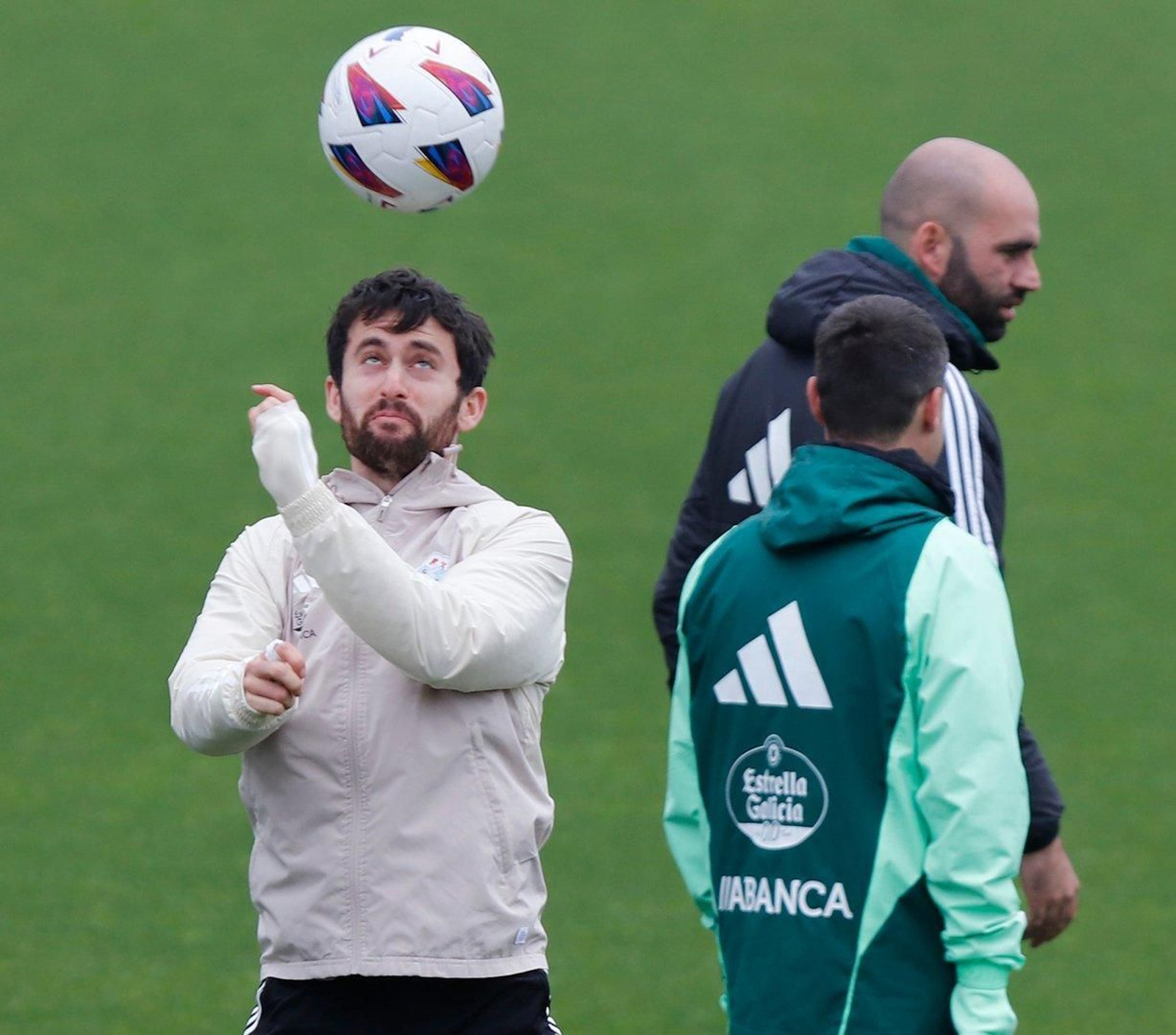 Entrenamiento del Celta en Mos.
