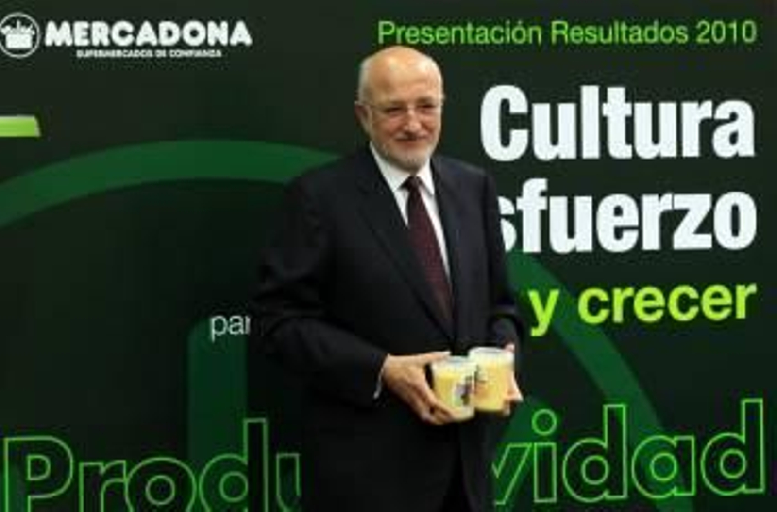 Juan Roig, presidente de Mercadona, ayer en Valencia, en la presentación de resultados. (Foto: )