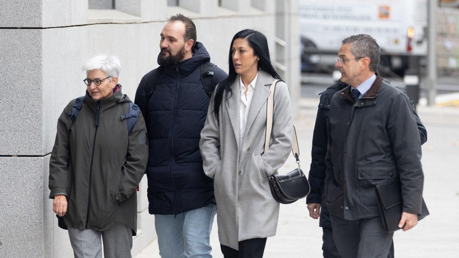 La futbolista Jenni Hermoso a su llegada a declarar en la Audiencia Nacional. // Europa Press