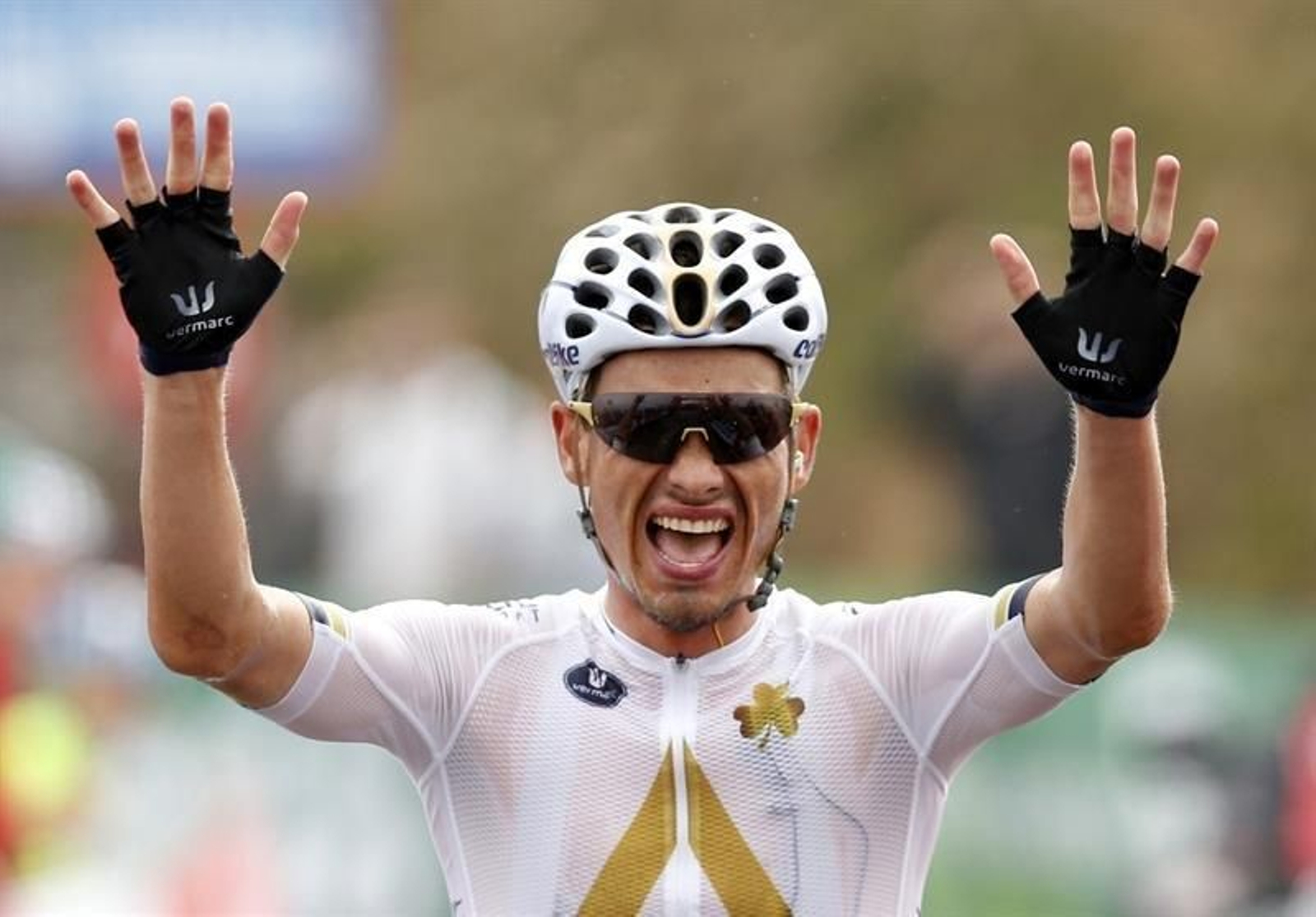 El ciclista austriaco del equipo ABS, Stefan Denifl