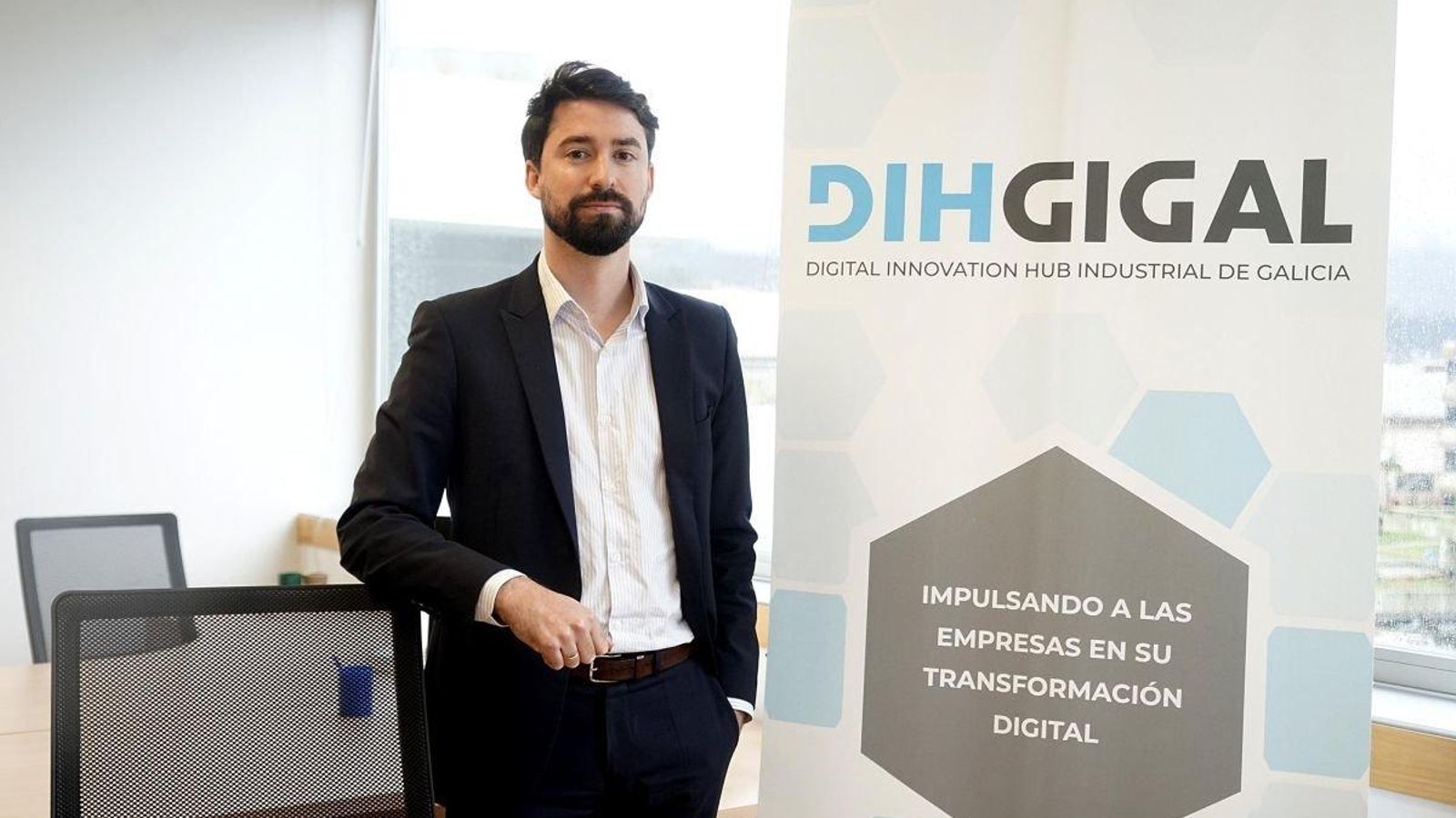 Juan Fontán, gerente de Dihgigal, que tiene sede en Vigo.