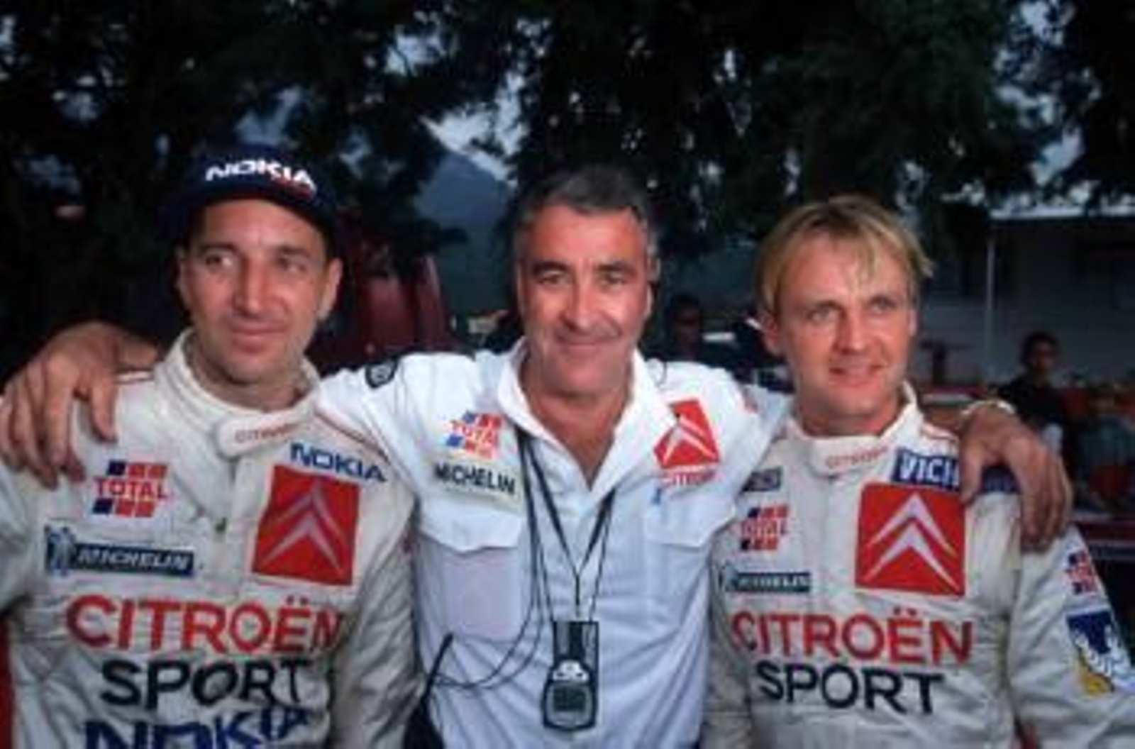 De izquierda a derecha, Chus Puras, Guy Frequelín y el fallecido Philip Bugalski.