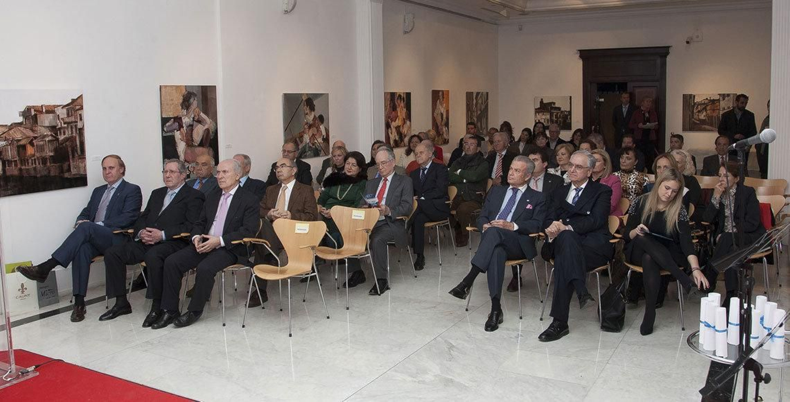 Público asistente al acto convocado por AEGAMA en la Casa de Galicia de Madrid.