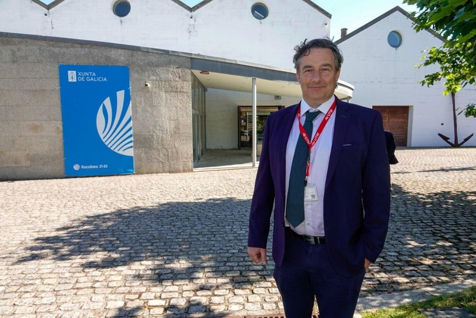 Fitzgerald se estrenó como presidente de ERVO ayer en el Museo do Mar.