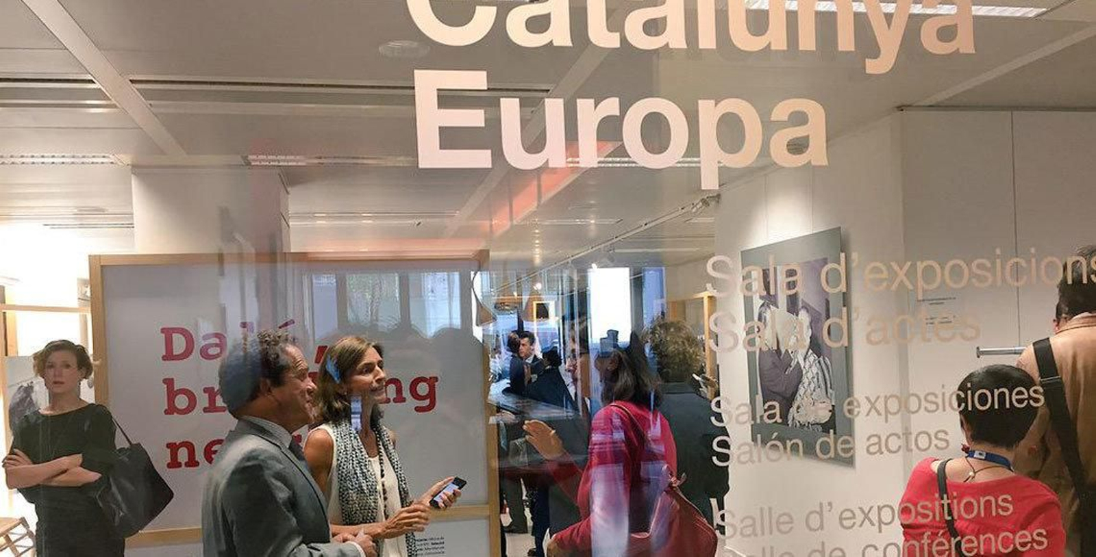 Celebración de la Diada en el Espacio Catalunya Europa, en Bruselas.