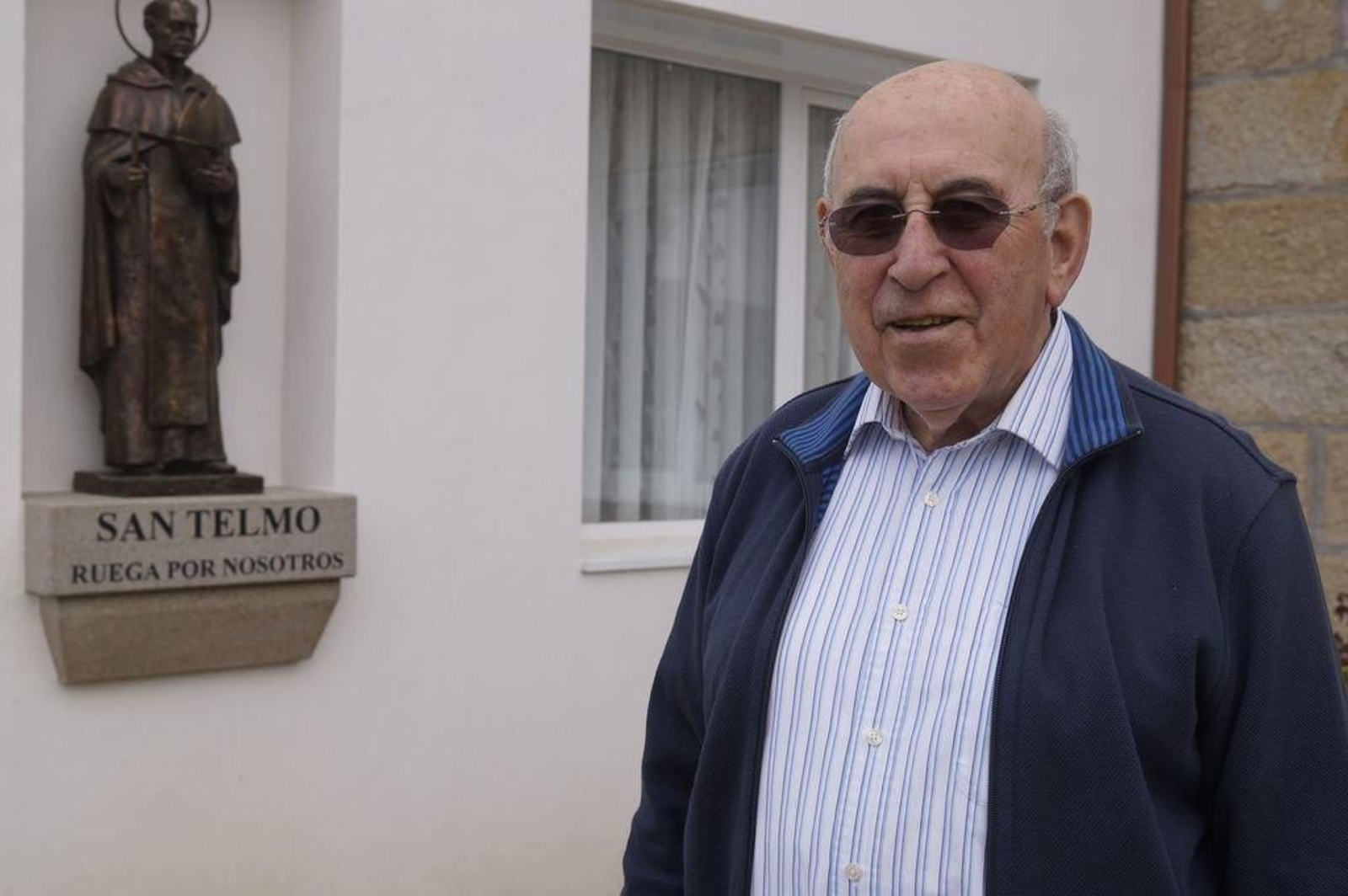 El párroco de Coruxo, ayer en la residencia de sacerdotes.