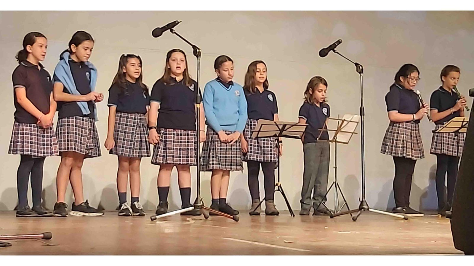 El alumnado del Instituto Santiago Apóstol de Buenos Aires, durante la celebración del Día das Letras Galegas