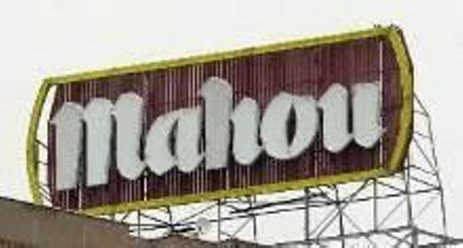 Panel publicitario de Mahou.