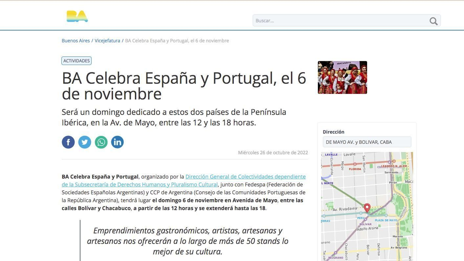 Buenos Aires Celebra España